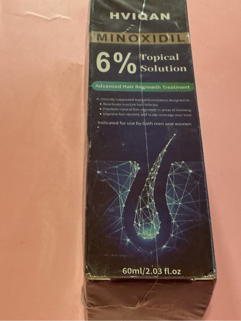 Minoxidil 6% Topical Solution – Hair Regrowth Treatment (Black/Green)